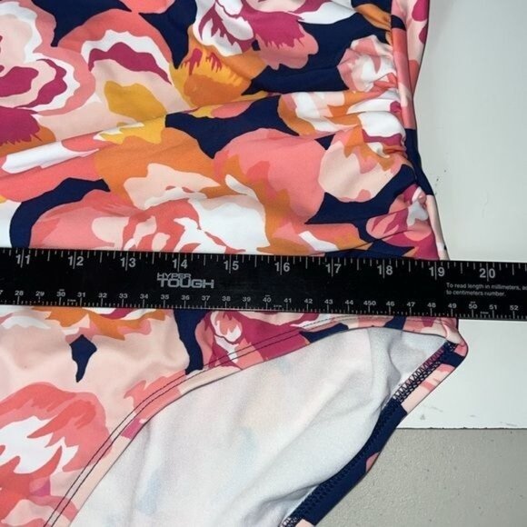 Kona Sol Full Coverage Floral Print One Piece Swimsuit Womens Size 20 NWT - Picture 11 of 12